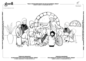 Gesu risorto tra gli apostoli 300x212