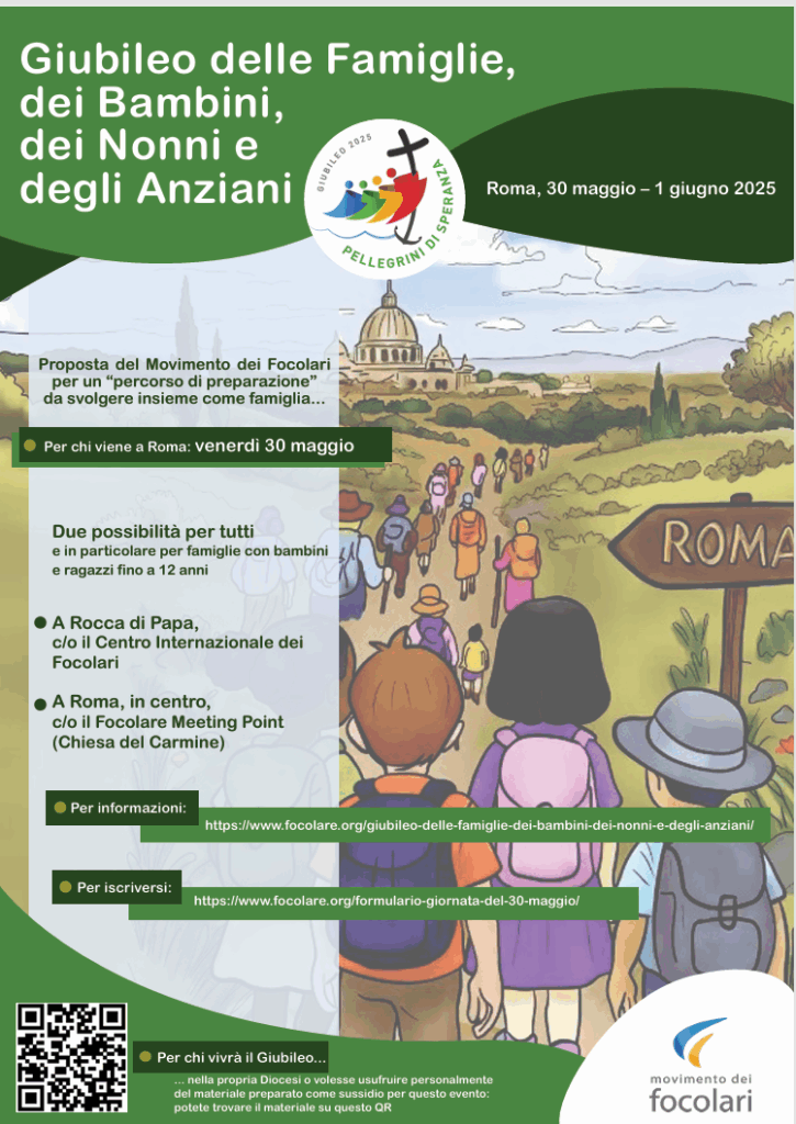 Giubileo Famiglie, Bambini, Anziani e Nonni [30 maggio-1 giugno]: percorso preparazione