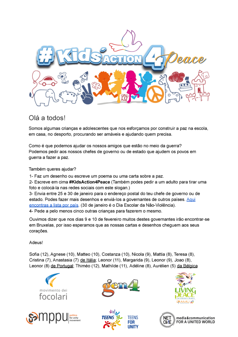 KidsAction4Peace - Também queres ajudar?